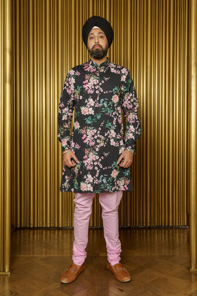 SURIN Floral Blossom Kurta Shirt