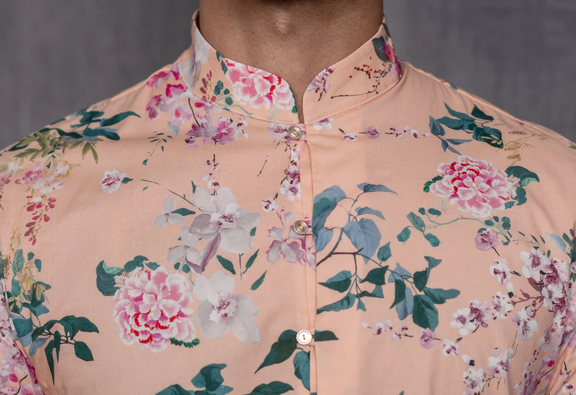 SURIN Floral Blossom Kurta Shirt