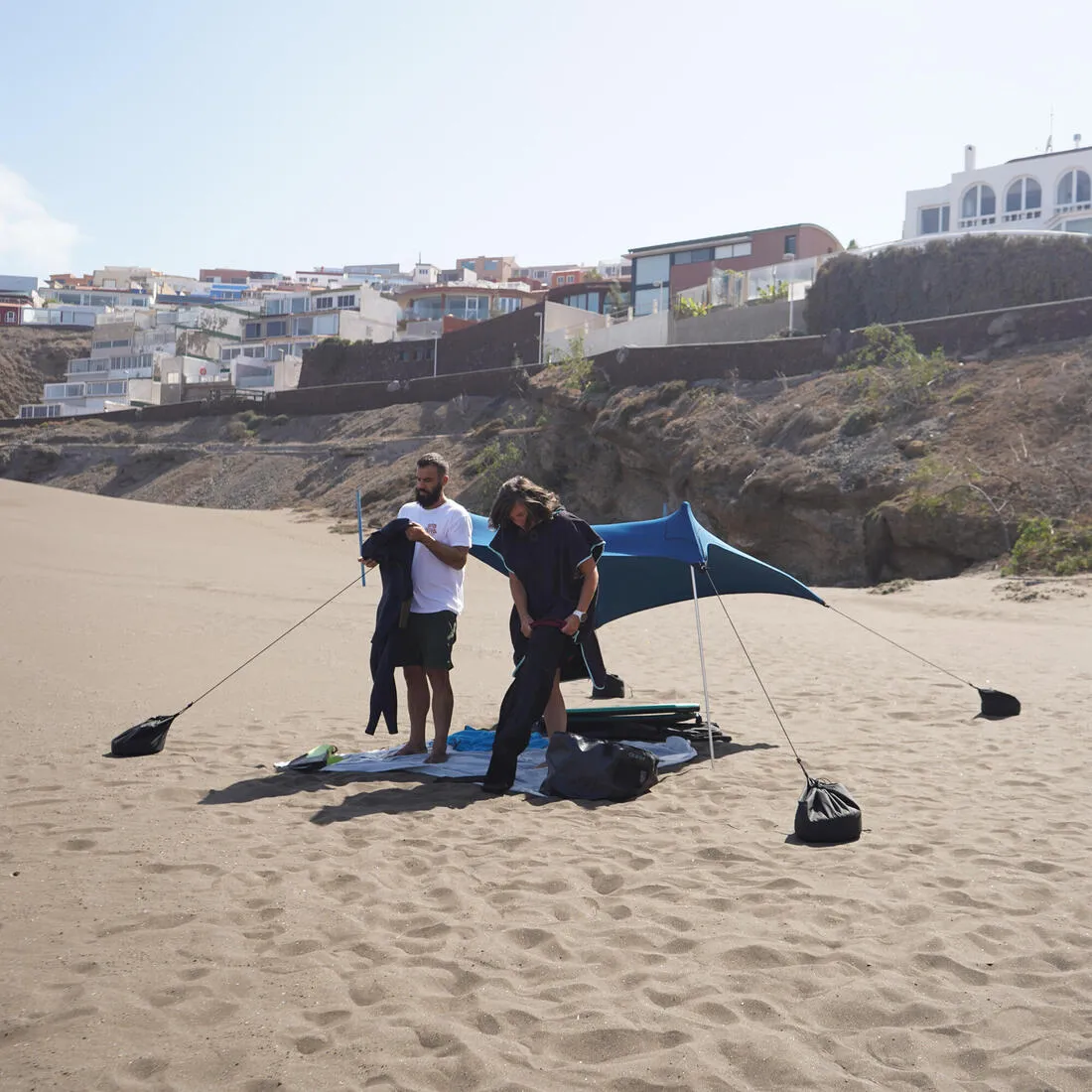 TARP DE PLAGE ANTI UV BLEU