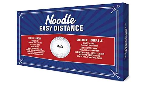 TaylorMade Noodle Easy Distance Golf Balls - White (Pack of 15 Balls)