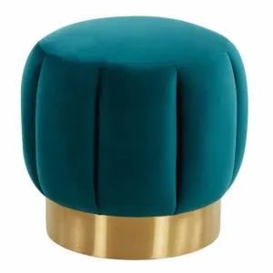Teal Ottoman