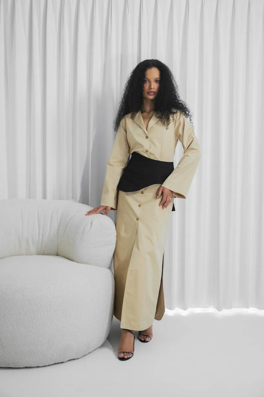 The Cardigan Shirt Dress