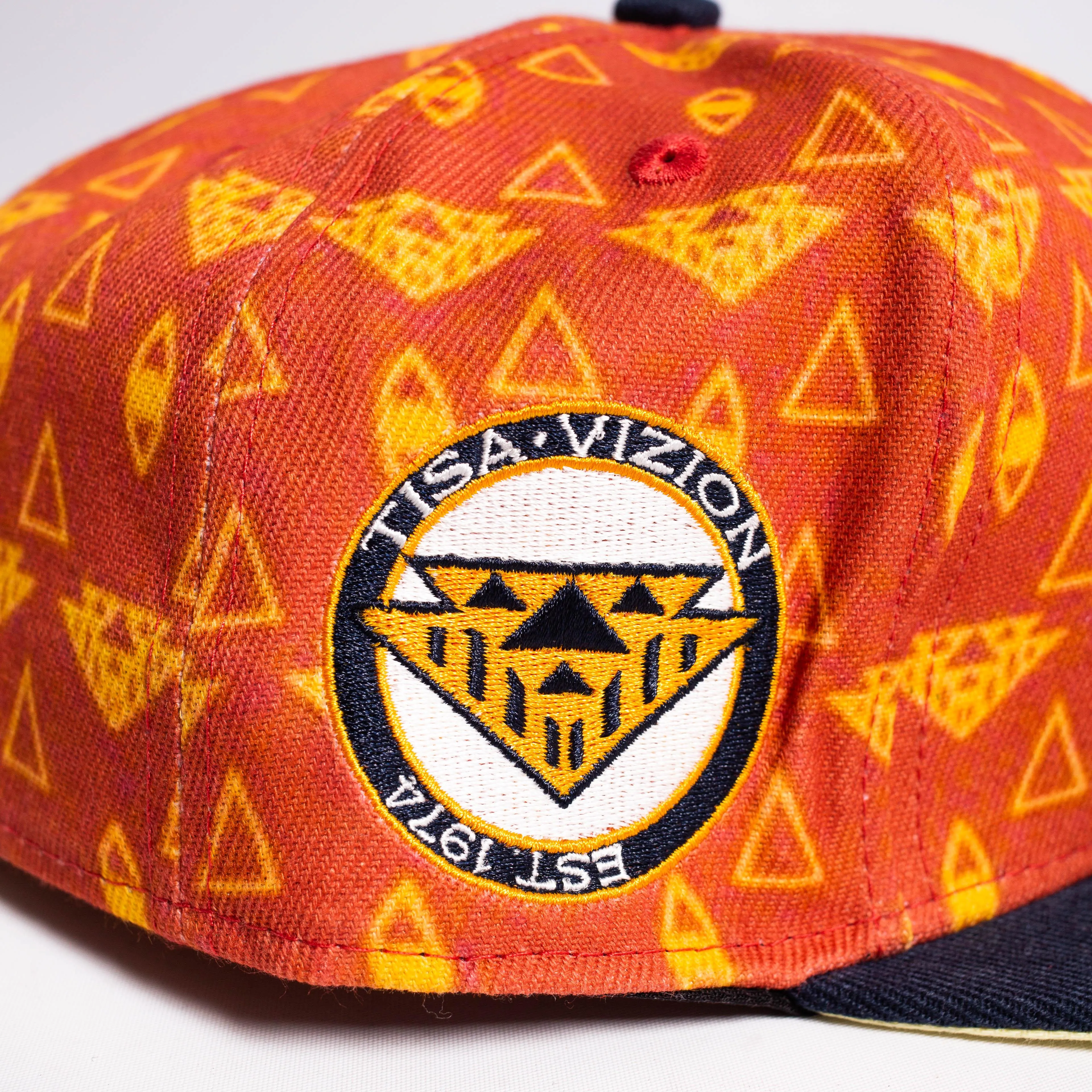 TISA VISION LEATHER PRINTED FITTED HAT