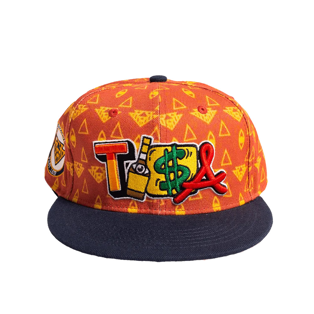 TISA VISION LEATHER PRINTED FITTED HAT