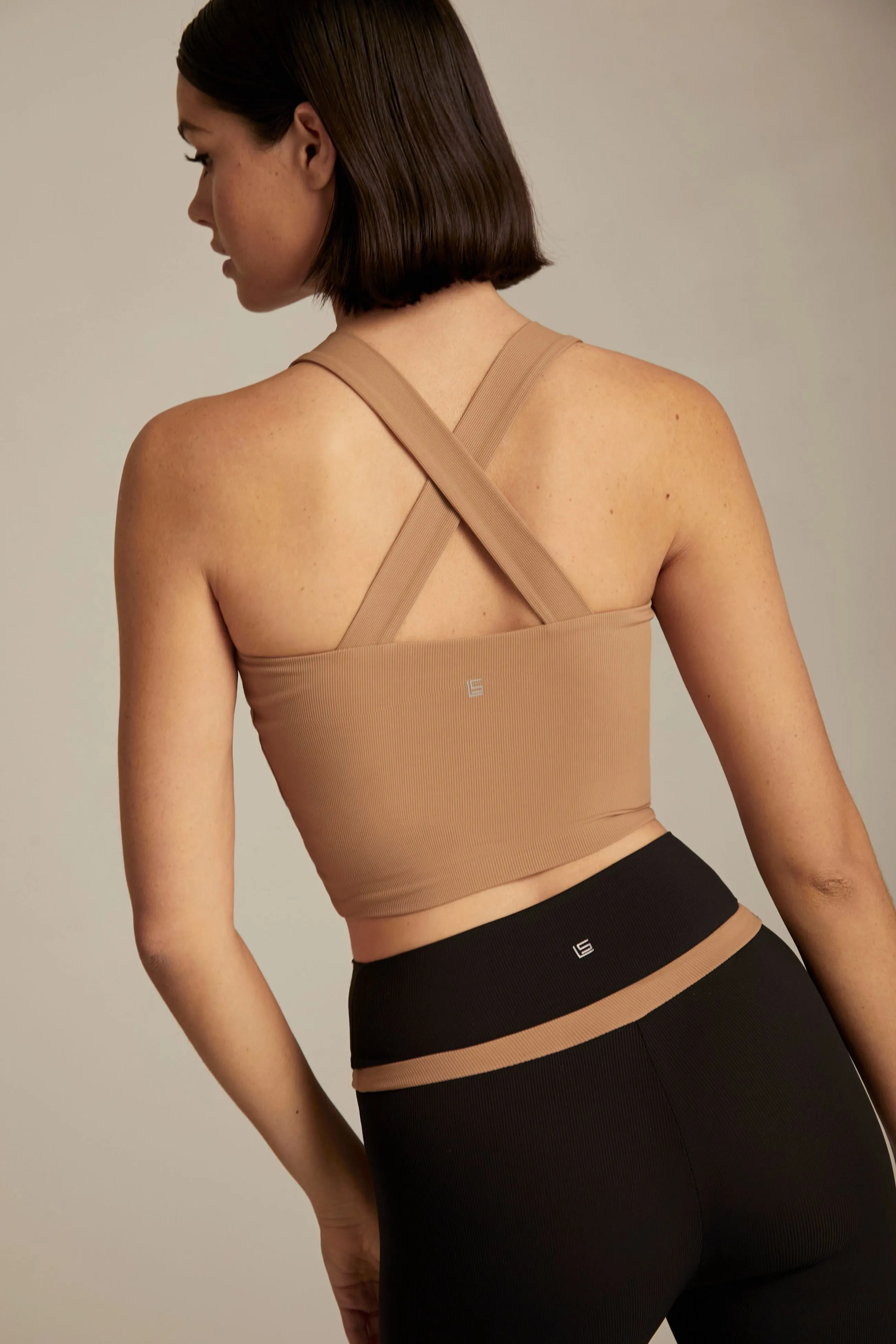 Train Ribbed Bandeau Bra