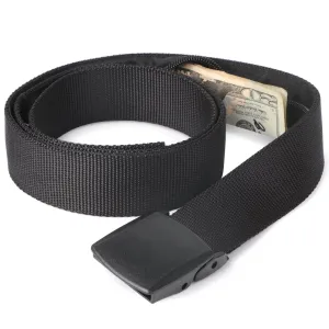 Travel Security Money Belt with Hidden Money Pocket - Cashsafe Anti-Theft Wallet Unisex Nickel free Nylon Belt
