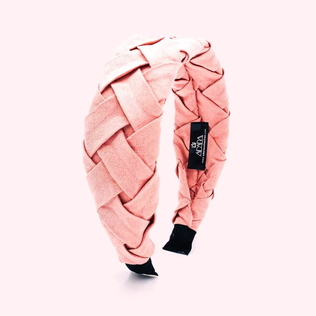 Twisted Velvet Braided Womens Wide Headbands • Delta Model