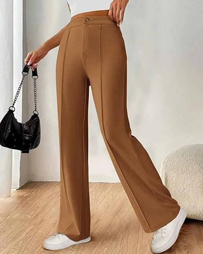 Ultra-Stretch Ponte Flare Leg Knit Pants