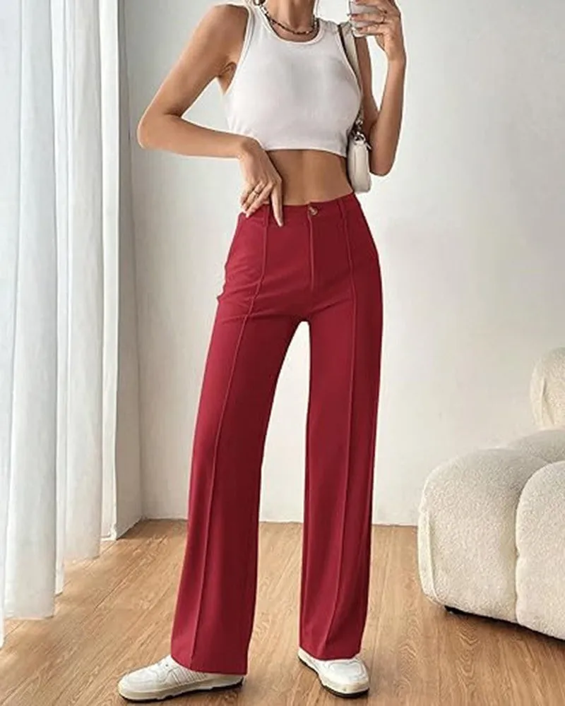 Ultra-Stretch Ponte Flare Leg Knit Pants
