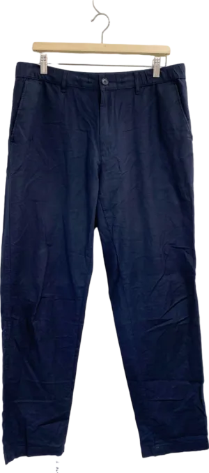 United Colors of Benetton Navy Blue Chino Trousers UK W32