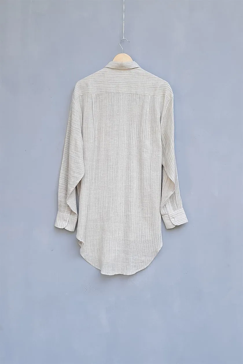 Urvashi Kaur   I   Acura SHIRT TAKI Hand Spun Cotton Shell TESSELLATE- 56