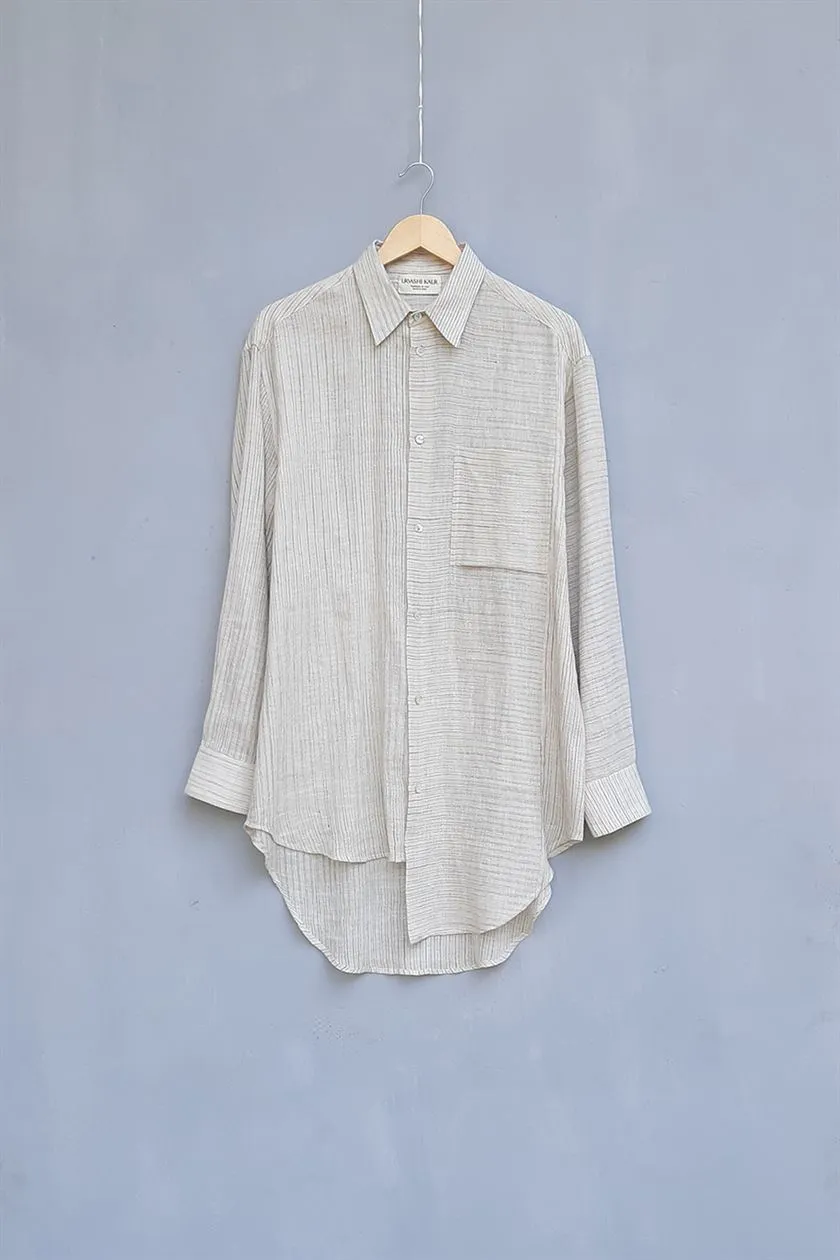 Urvashi Kaur   I   Acura SHIRT TAKI Hand Spun Cotton Shell TESSELLATE- 56