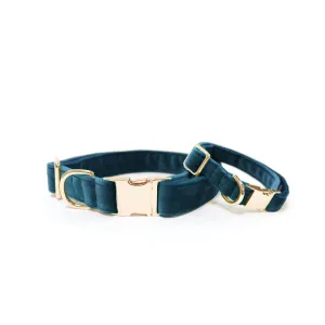 Velvet Atlantic Waves Classic Dog Collar