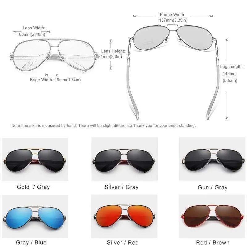 Vintage Aluminum Polarized Sunglasses For Men