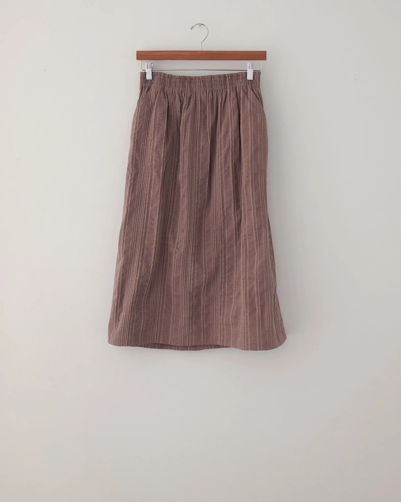 Vintage Skirt, 70s Weaved Cotton