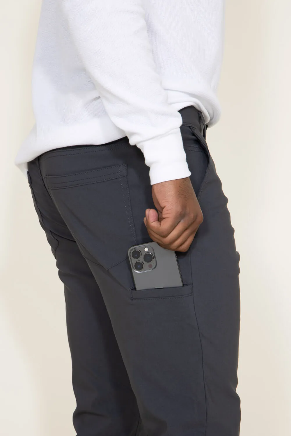 Weatherproof Vintage Faille Performance Pants for Men in Iron | W2S515-IRON 066