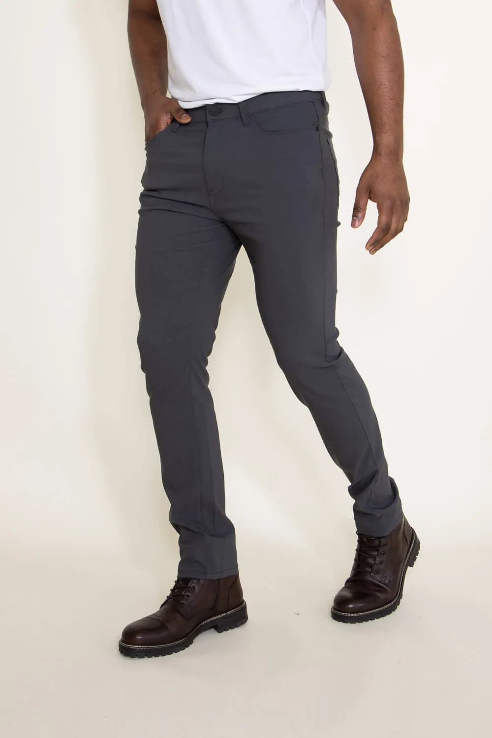Weatherproof Vintage Faille Performance Pants for Men in Iron | W2S515-IRON 066