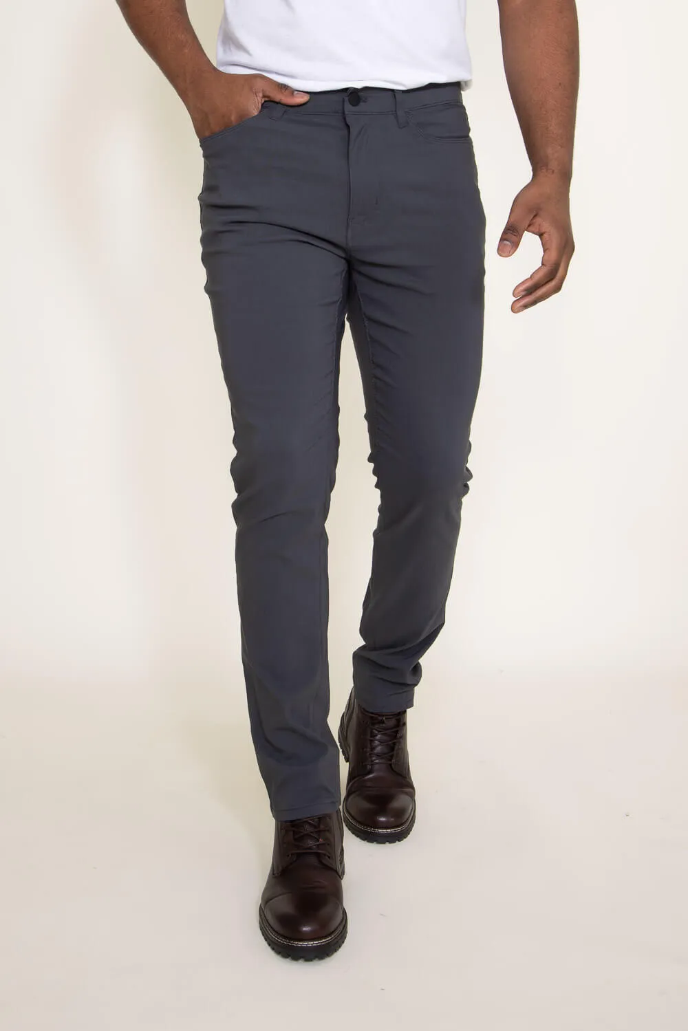 Weatherproof Vintage Faille Performance Pants for Men in Iron | W2S515-IRON 066