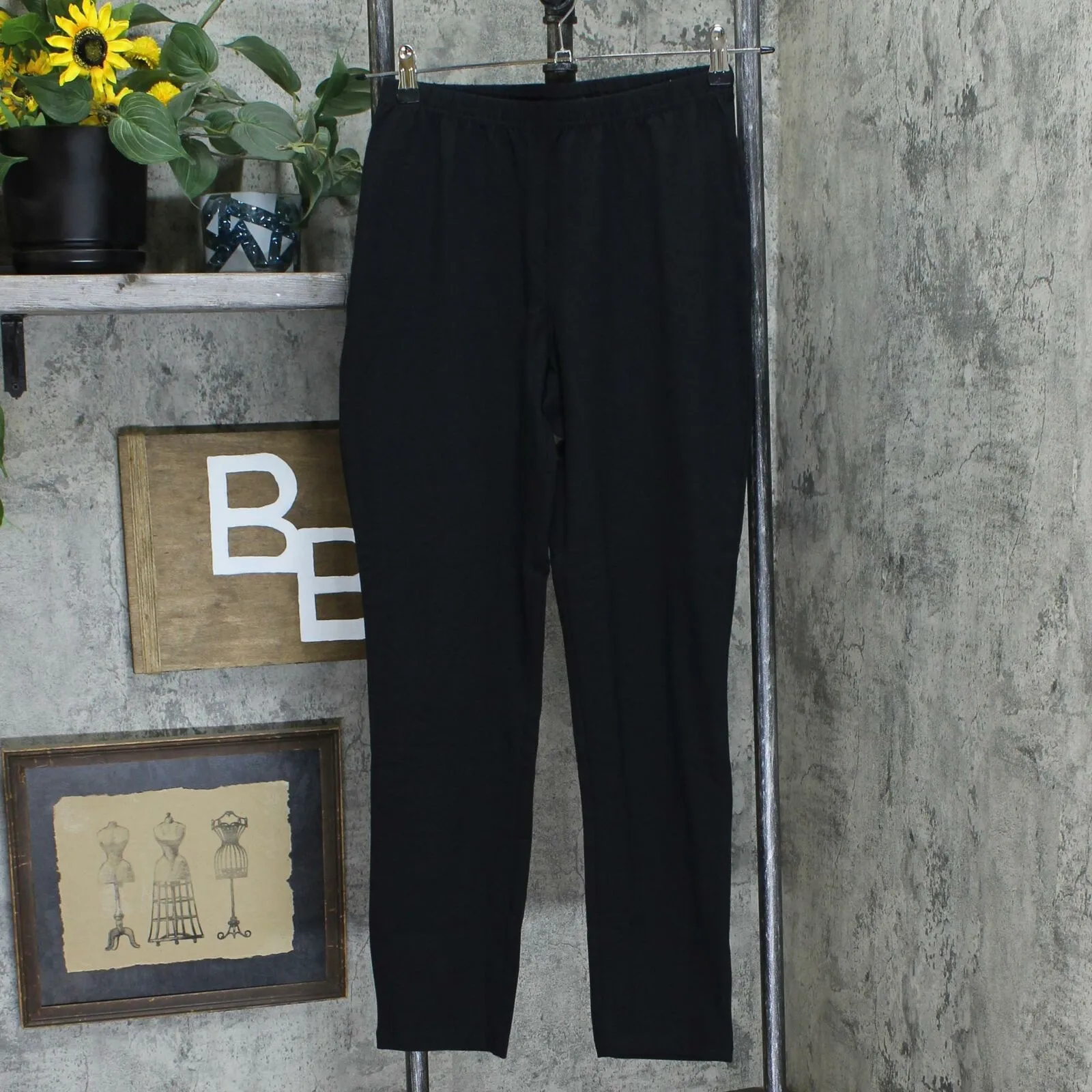 Women with Control Women's Flounce Sleeve Top With Slim Ankle Pants