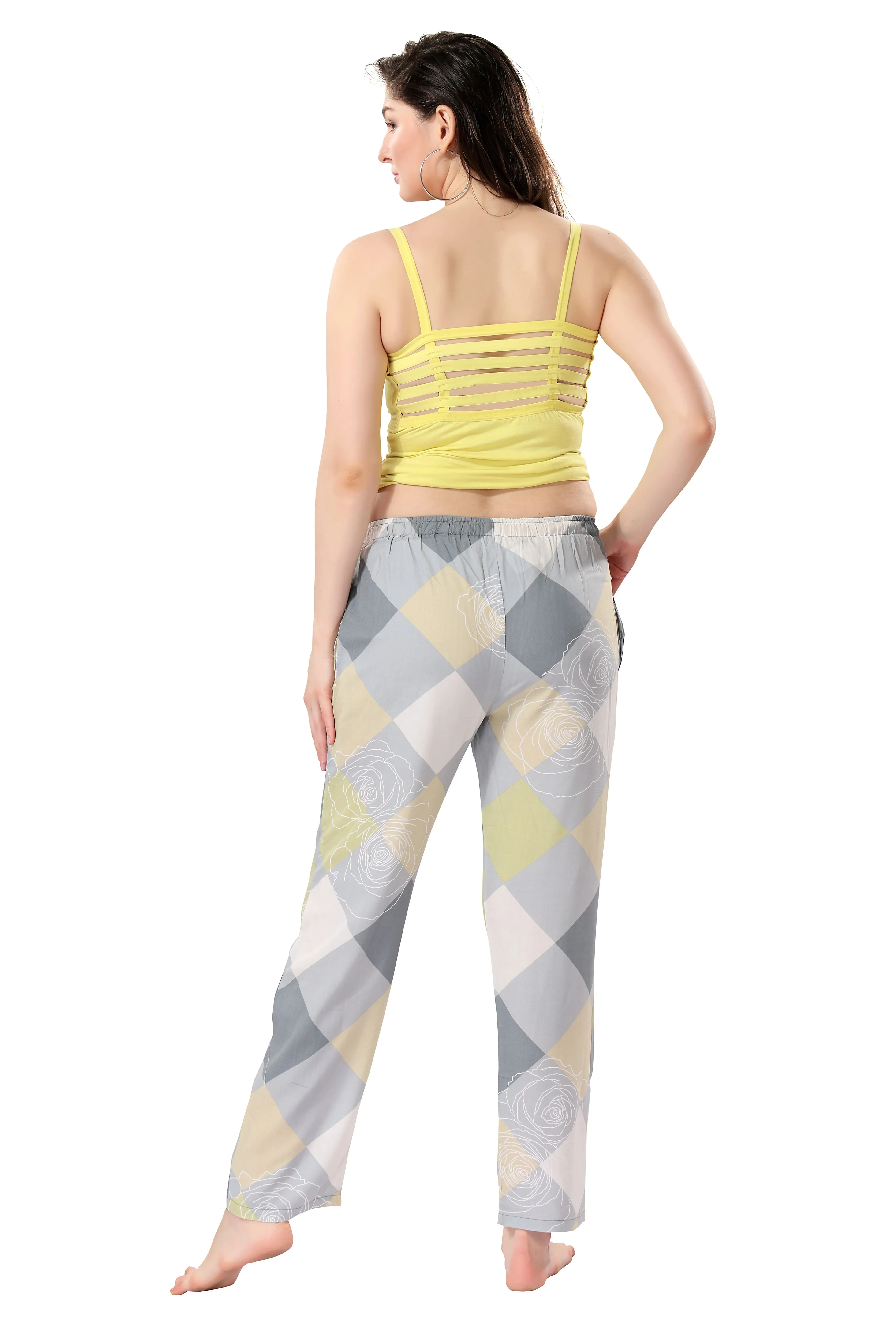 Women's Full-Length Premium Rayon Printed Pyjamas