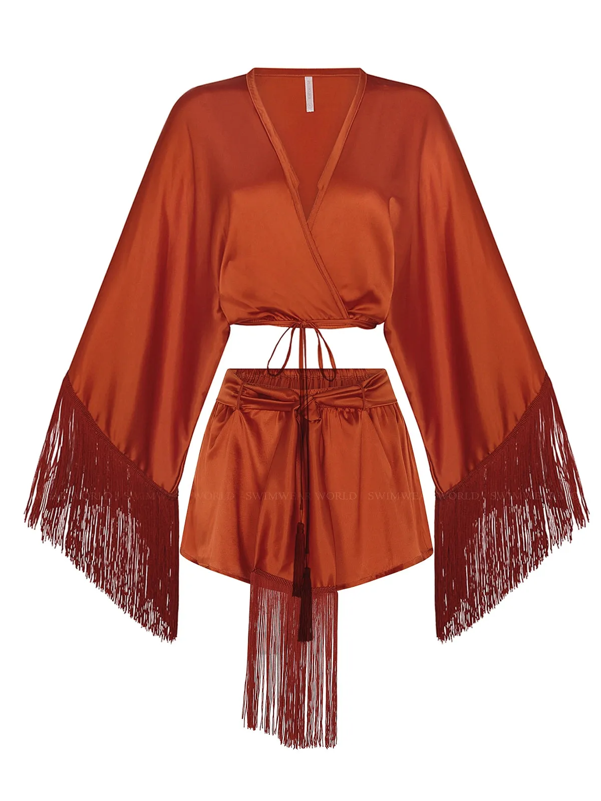 Wrap Blouse Ocre 415-Short Ocre 453