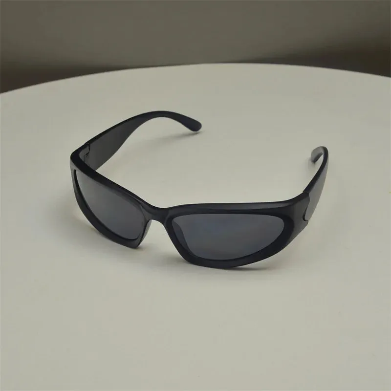 Y2K Sports Punk Square Sunglasses – UV400 Colorful Mirror Designer Eyewear