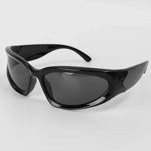 Y2K Sports Punk Square Sunglasses – UV400 Colorful Mirror Designer Eyewear