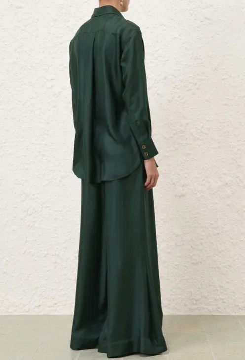 Zimmermann Double Tuck Pant- Pine